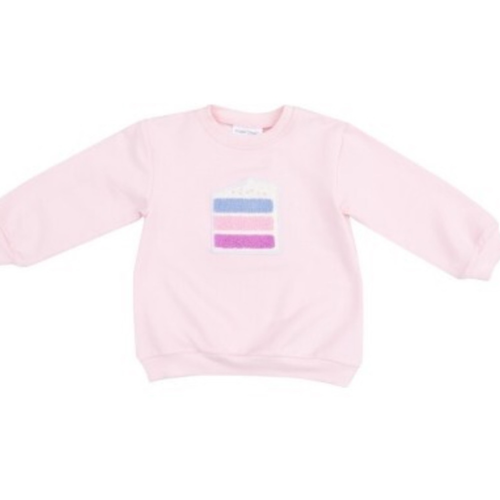 NWT Angel Dear Pink Cake Birthday Sweatshirt